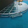 Folding Portable Aluminum Glass Stage