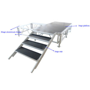 Adjustable Folding Mobile Stage