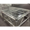 Folding Portable Aluminum Glass Stage