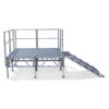 Folding Portable Aluminum Glass Stage