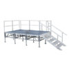 Folding Portable Aluminum Glass Stage