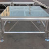 Folding Portable Aluminum Glass Stage