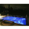 Folding Portable Aluminum Glass Stage