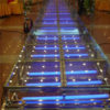 Folding Portable Aluminum Glass Stage