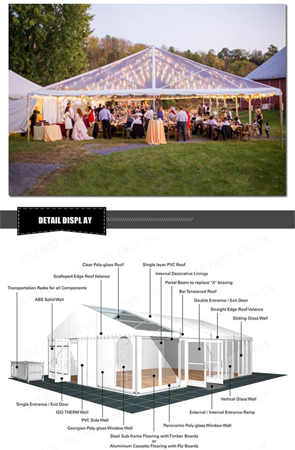 Aluminum Frame Mobile Outdoor Banquet Marquee Event Wedding Tents