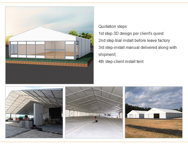 aluminum alloy industrial warehouse tent