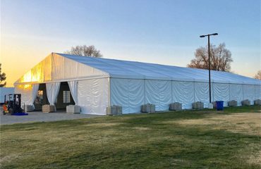 outdoor warehouse tent