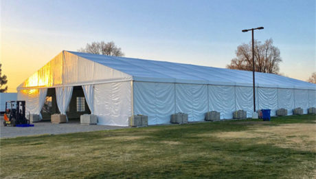 outdoor warehouse tent