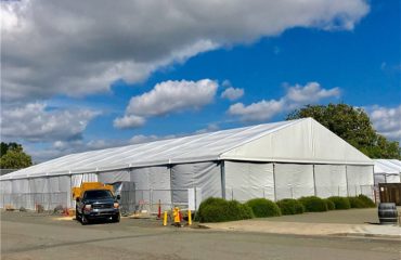 outdoor warehouse tent
