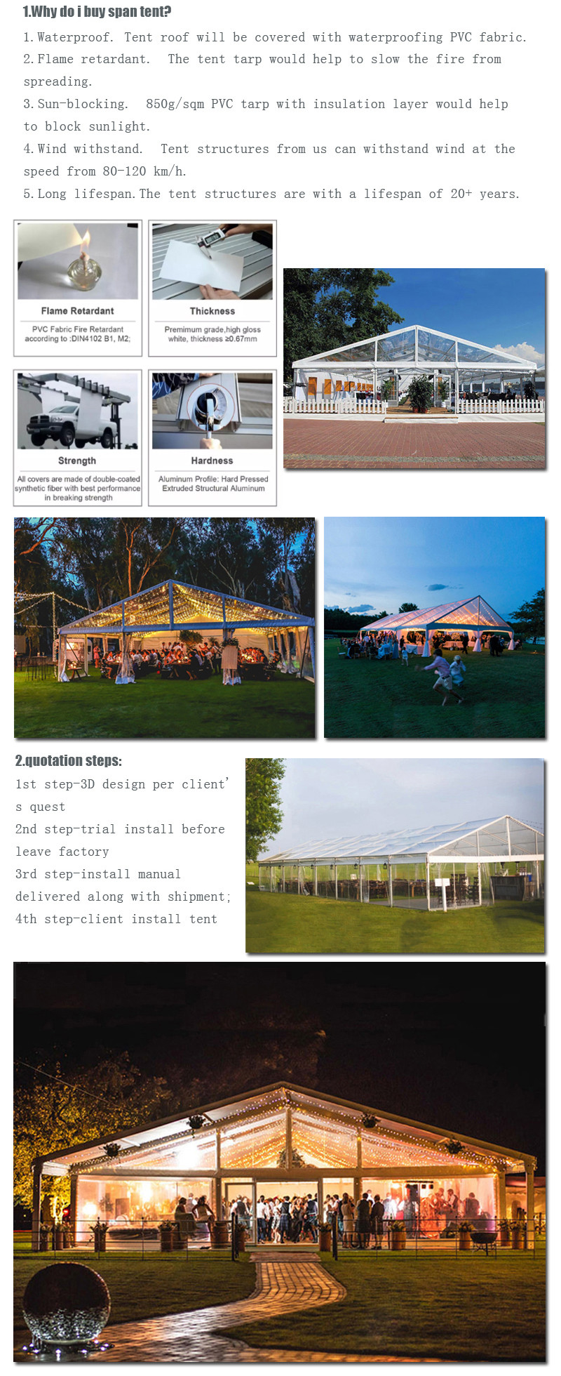 wedding and party tents