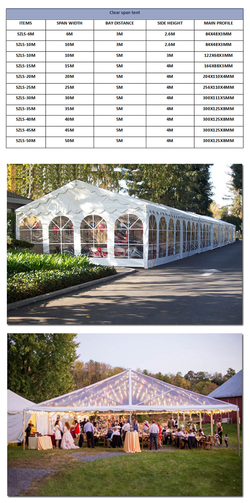 wedding and party tents