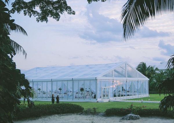 transparent tent